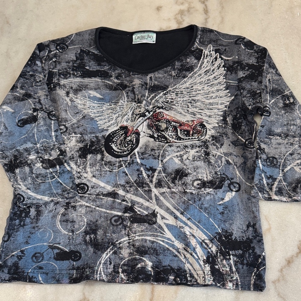 Biker baddie top med